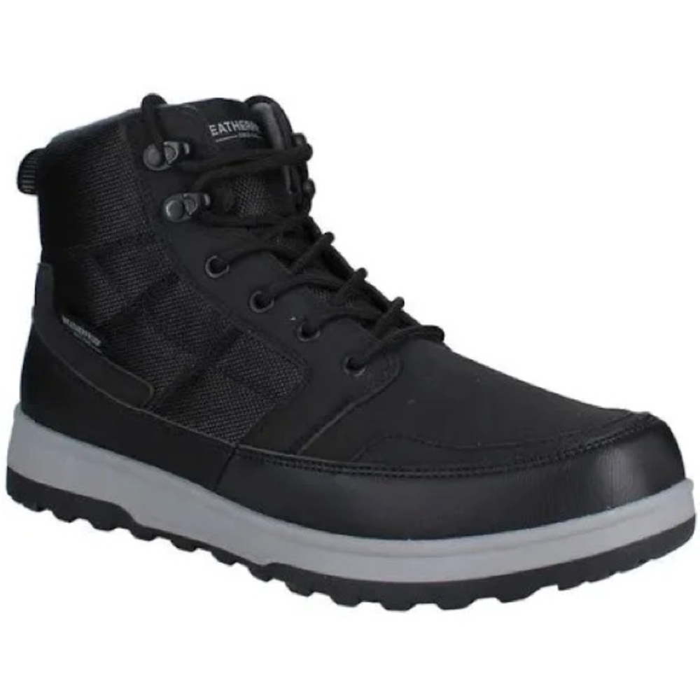 Weatherproof Men's Sneaker boot(Black)-US Size 8